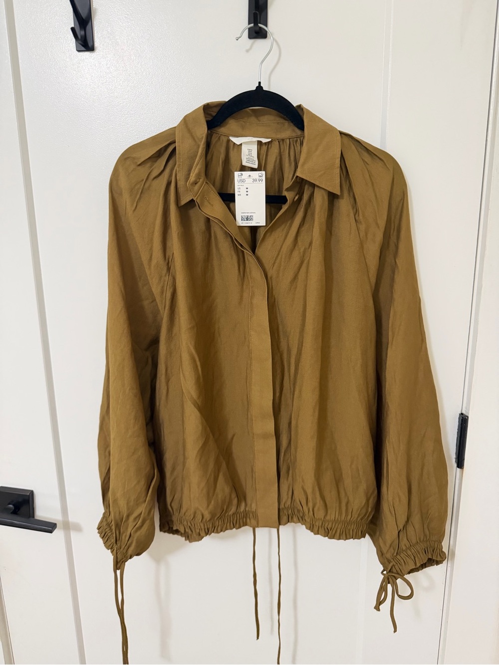 H&M Olive Utility Drawstring Jacket